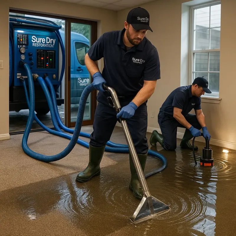Water Extraction and Removal process in League City, TX